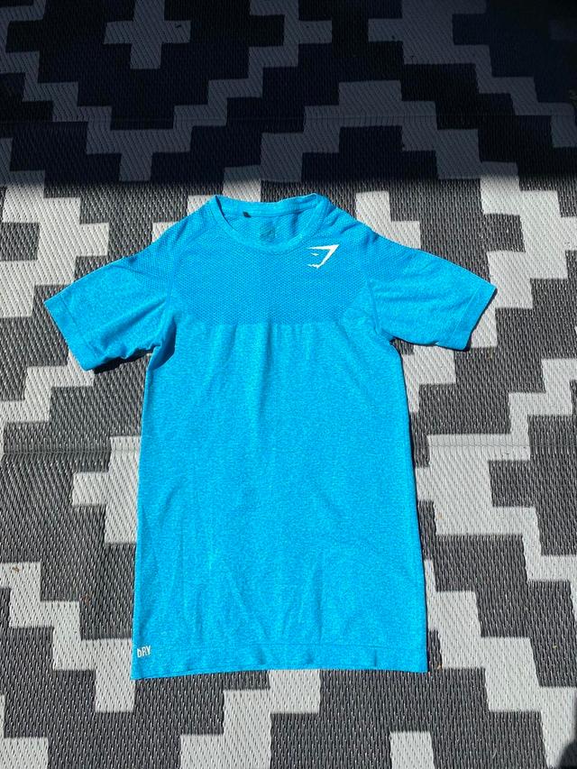 Gymshark Men's T-shirt - Blue - S on Productcaster.