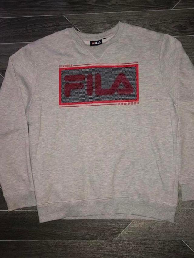 Fila Men's Jumper - Grey - L on Productcaster.