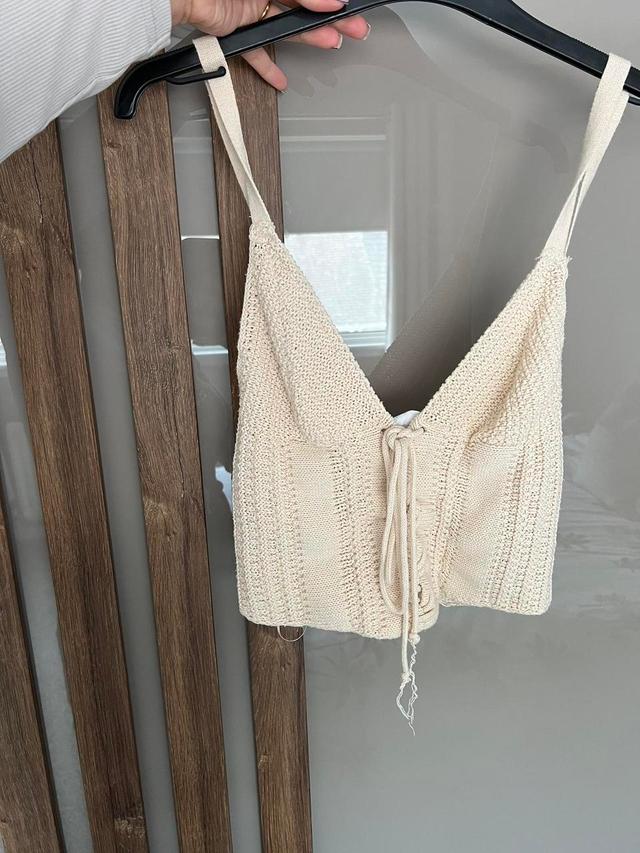 Primark Women's Crop top - Cream/Tan - XXS on Productcaster.