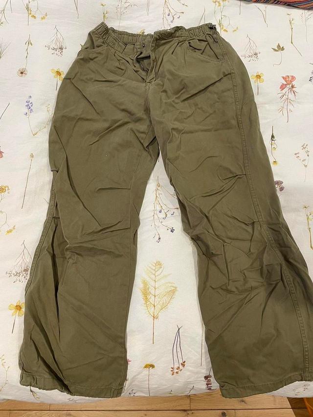 Bershka Women's Cargo Trousers - Green/Khaki - UK 12 on Productcaster.