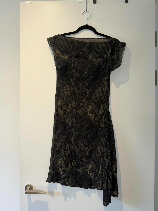 Vintage Women's Dress - Black/Green - 6 on Productcaster.