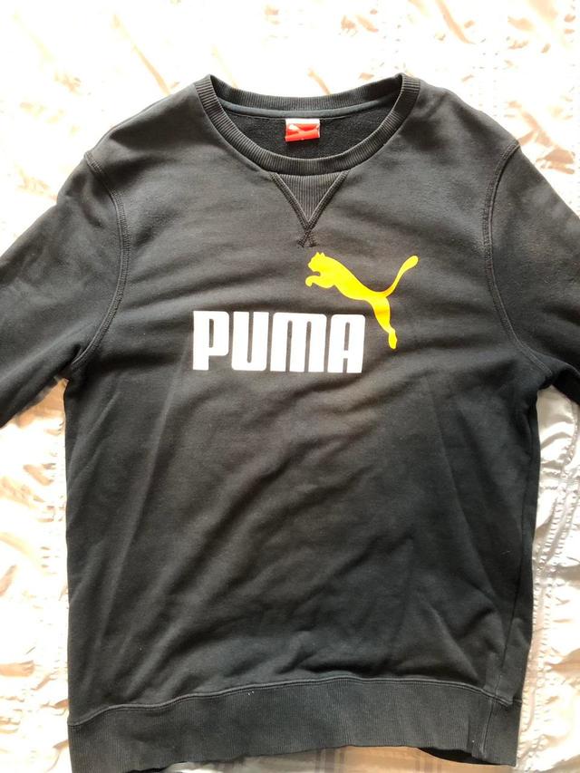 Puma Men's Sweatshirt - Black - L on Productcaster.