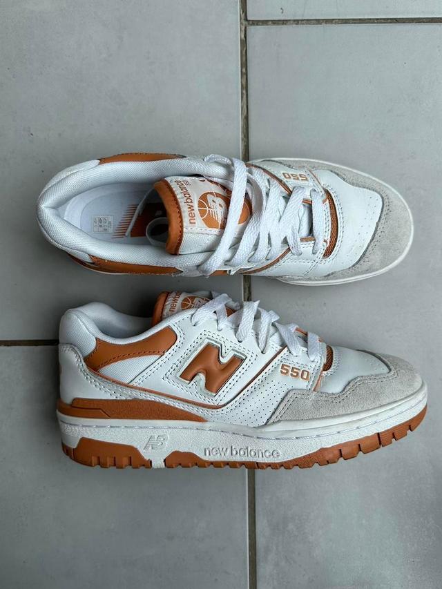 New Balance Women's Trainers - Tan/White - UK 4 on Productcaster.