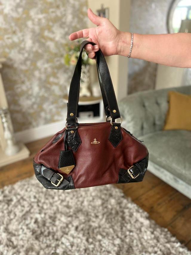 Vivienne Westwood Women's Shoulder bags - Burgundy/Brown on Productcaster.