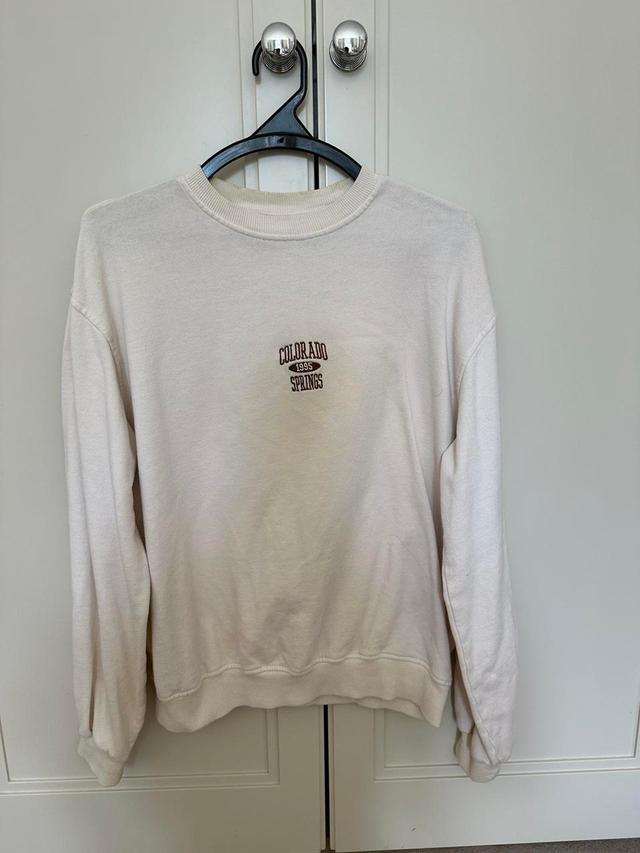 Urban Outfitters Women's Jumper - Cream/Brown - XS on Productcaster.