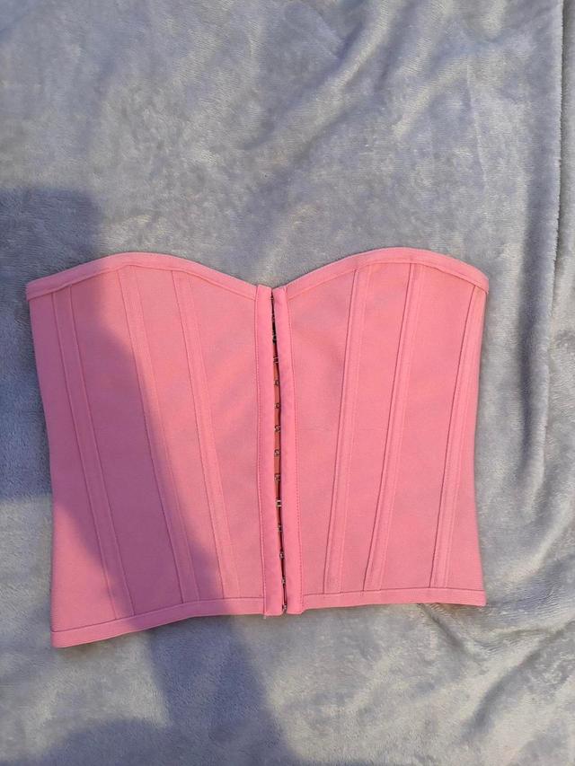 PrettyLittleThing Women's Corset - Pink - 8 on Productcaster.