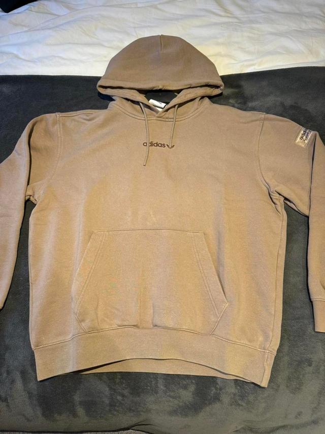 Adidas Men's Hoodie - Tan/Brown - M on Productcaster.