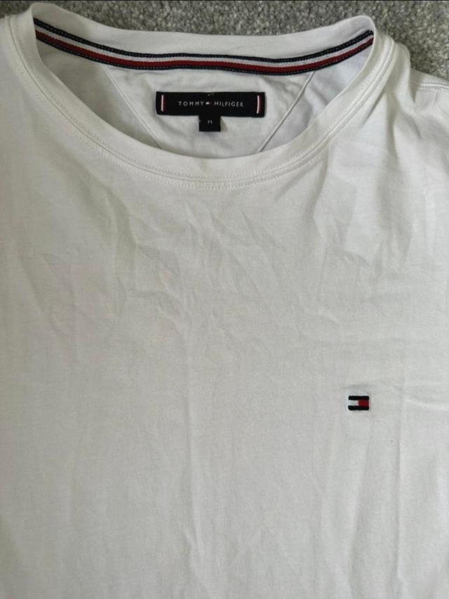 Tommy Hilfiger Men's T-shirt - White - S on Productcaster.