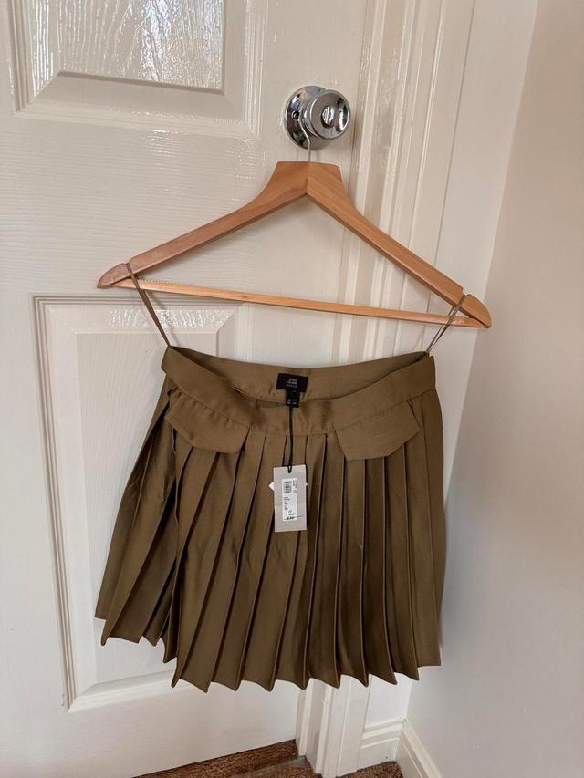 River Island Women's Skirt - Khaki - UK 10 on Productcaster.