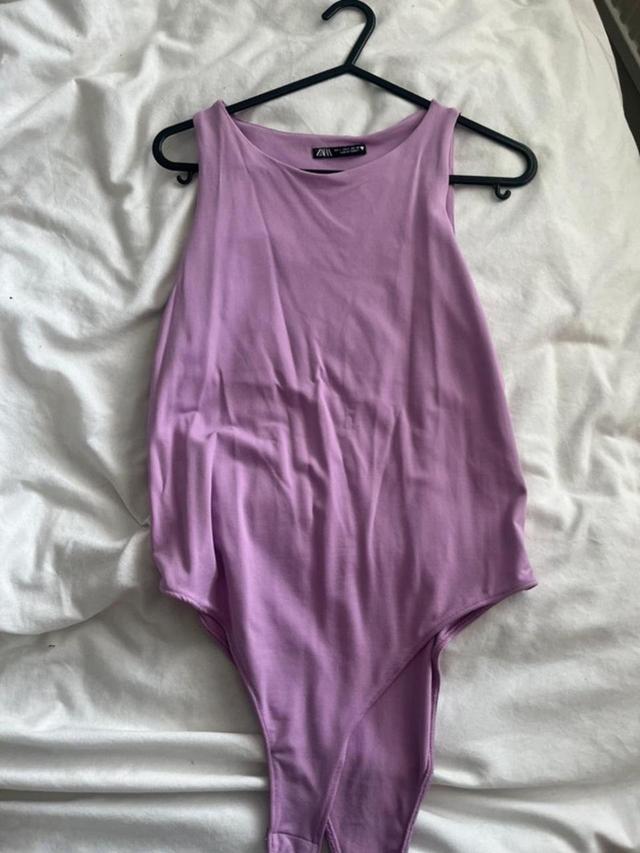 Zara Women's Bodysuit - Purple - L on Productcaster.