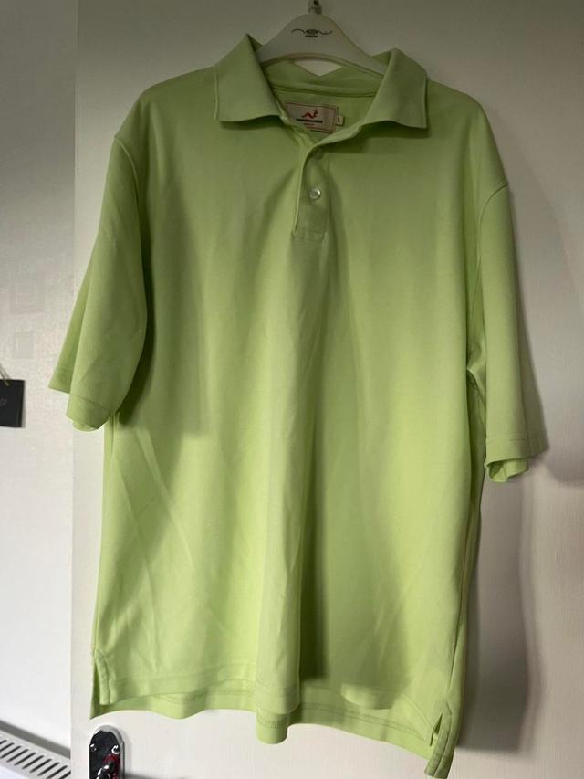 Men's Polo shirt - Green - L on Productcaster.