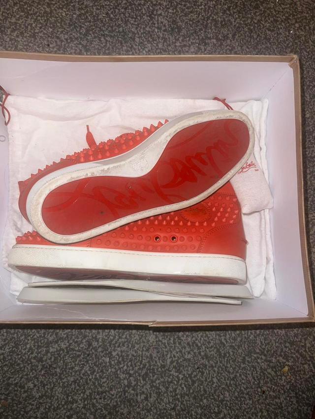 Christian Louboutin Men's Trainers - Red - UK 9 on Productcaster.