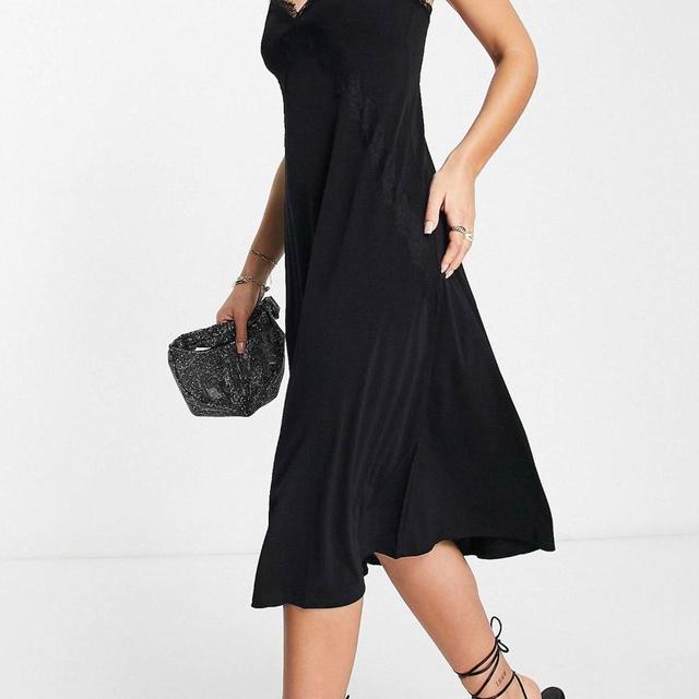 Mango Women's Slip Dress - Black - 12 on Productcaster.