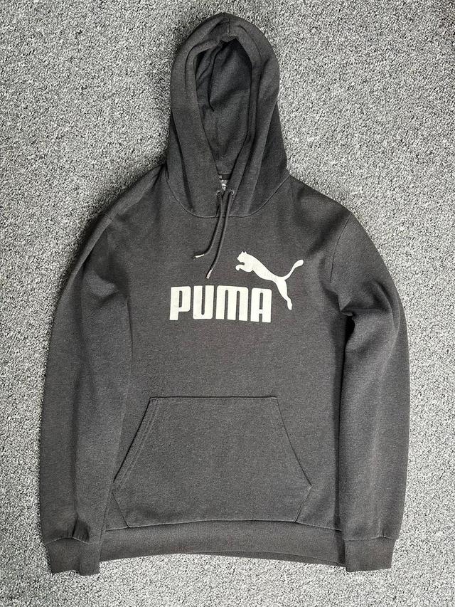 Puma Men's Hoodie - Grey - M on Productcaster.