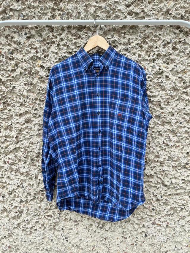 Burberry Men's Shirt - Blue/Navy - L on Productcaster.