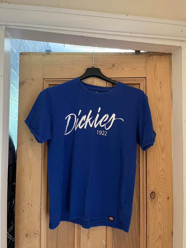 Dickies Men's T-shirt - Blue/White - M on Productcaster.