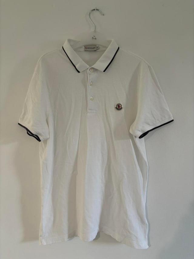 Moncler Men's Polo shirt - White - S on Productcaster.