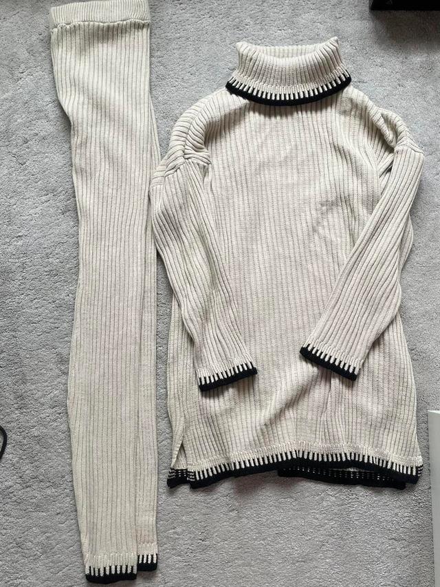 Women's Jumper - Cream/Black - M on Productcaster.