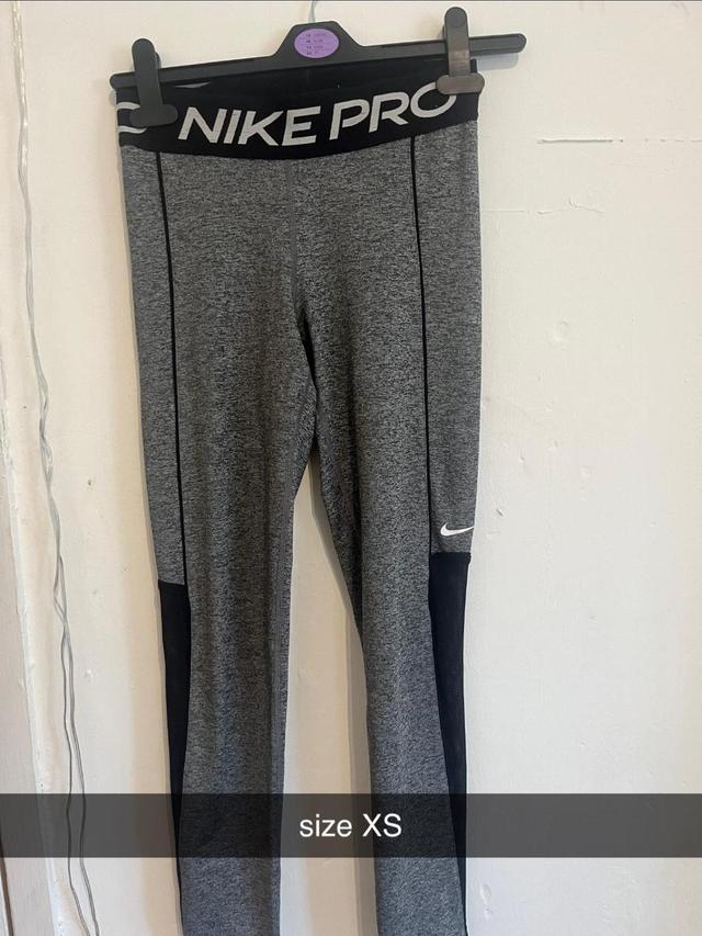 Nike Women's Sweatpants - Grey/White - UK 8 on Productcaster.