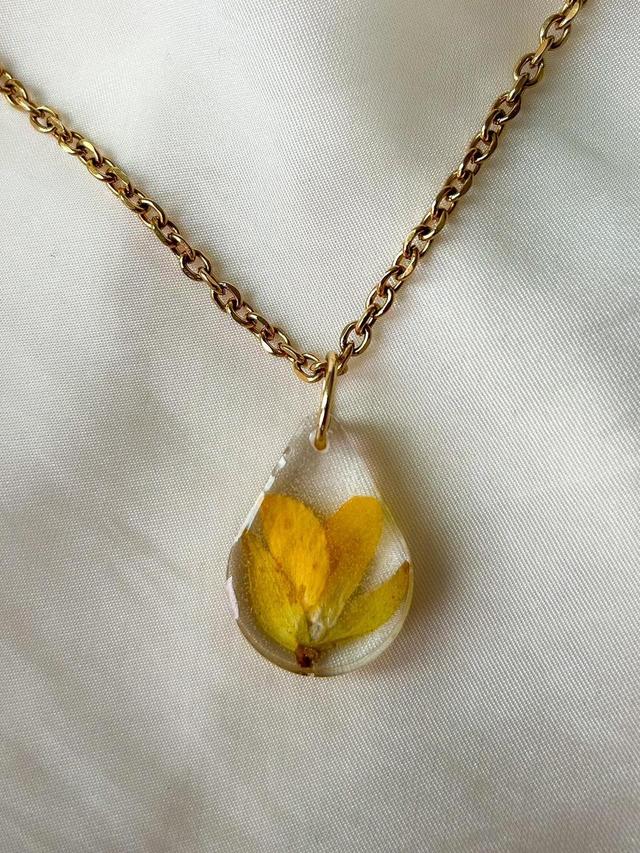 Women's Necklace - Yellow/Gold on Productcaster.