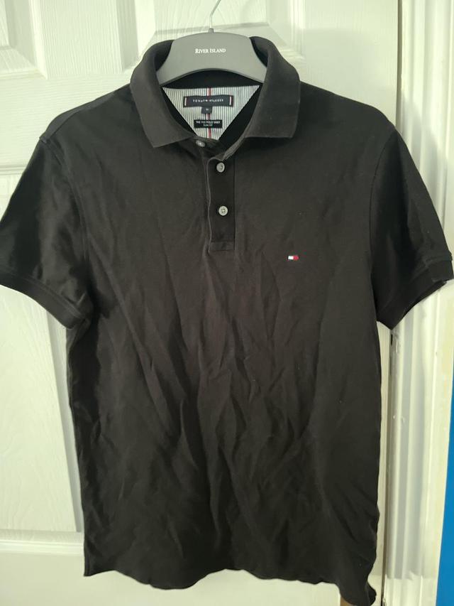 Tommy Hilfiger Men's Polo shirt - Black - M on Productcaster.