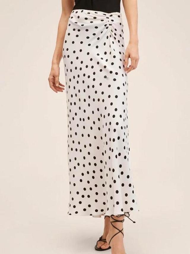 Mango Women's Skirt - White/Black - M on Productcaster.