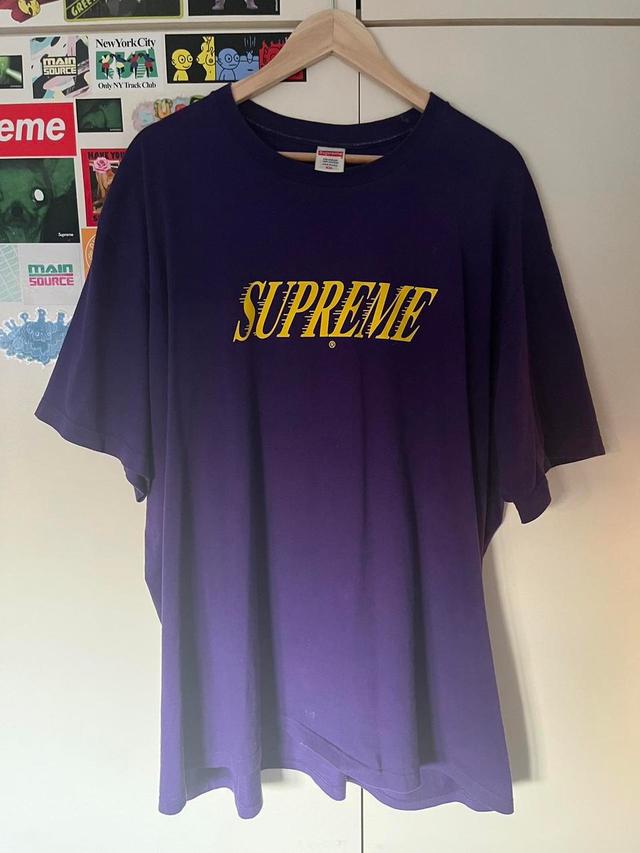 Supreme Men's T-shirt - Purple/Navy - XXL on Productcaster.