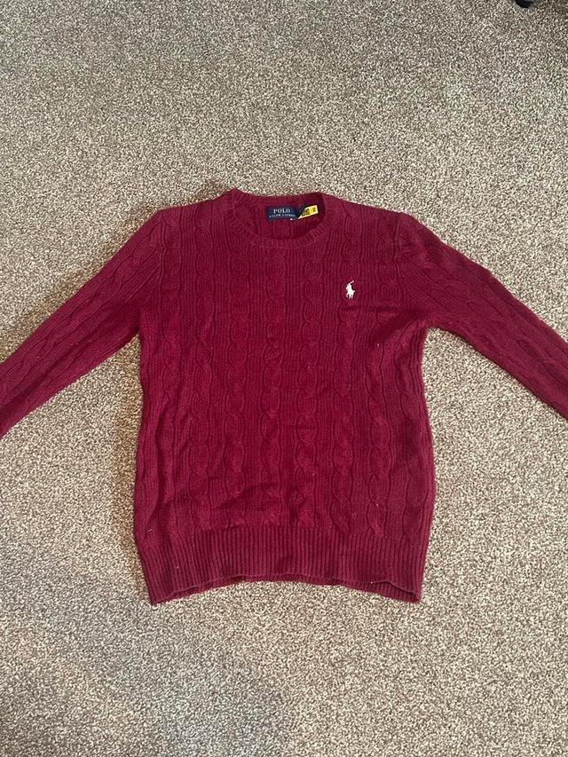 Polo Ralph Lauren Women's Sweatshirt - Burgundy - XS on Productcaster.