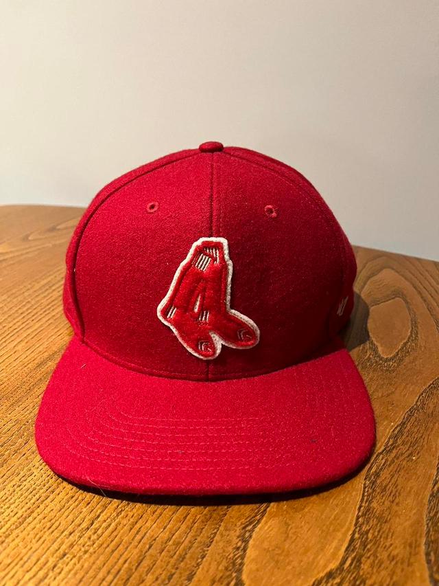 47 Men's Caps - Red on Productcaster.