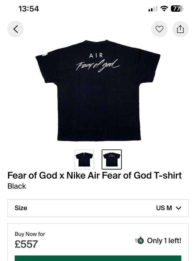 Nike Men's T-shirt - Black - M on Productcaster.