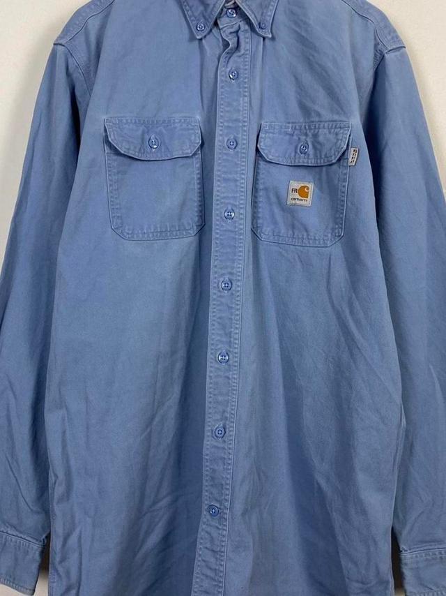 Carhartt Men's Shirt - Blue - L on Productcaster.