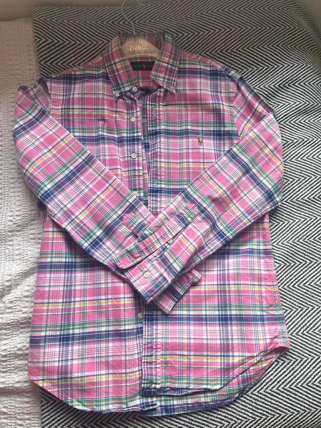 Ralph Lauren Men's Shirt - Pink/Multi - S on Productcaster.