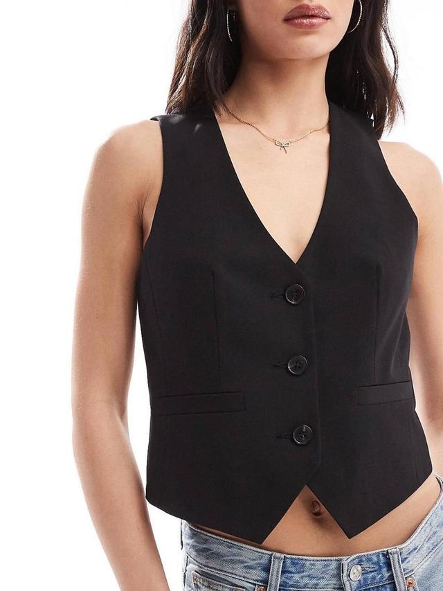 ASOS Women's Waistcoat - Black/Grey - 6 on Productcaster.