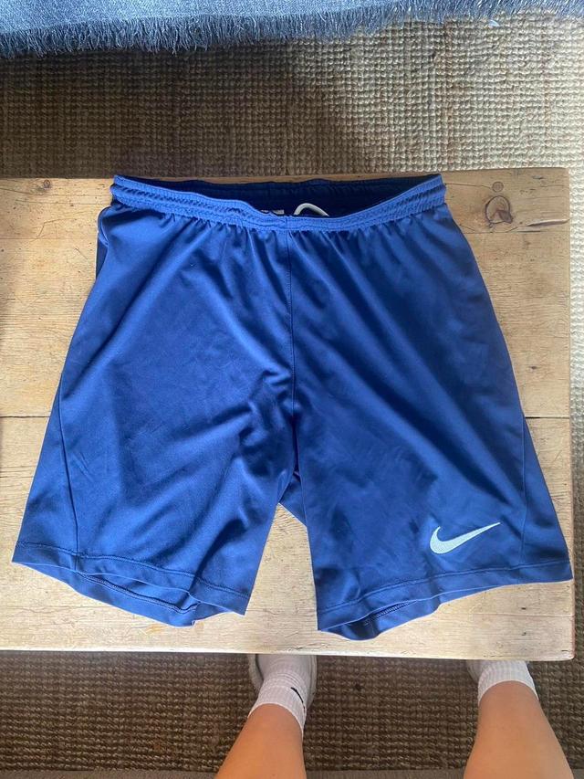 Nike Women's Shorts - Navy/Blue - M on Productcaster.