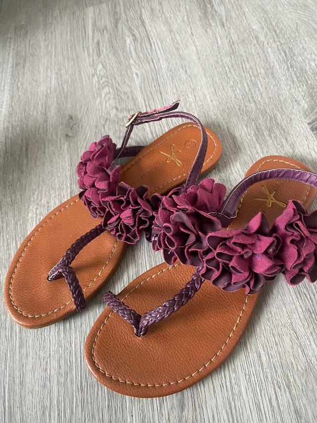 Primark Women's Sandals - Purple/Pink - UK 3 on Productcaster.