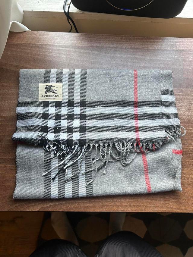 Burberry Men's Scarf - Grey/Multi on Productcaster.