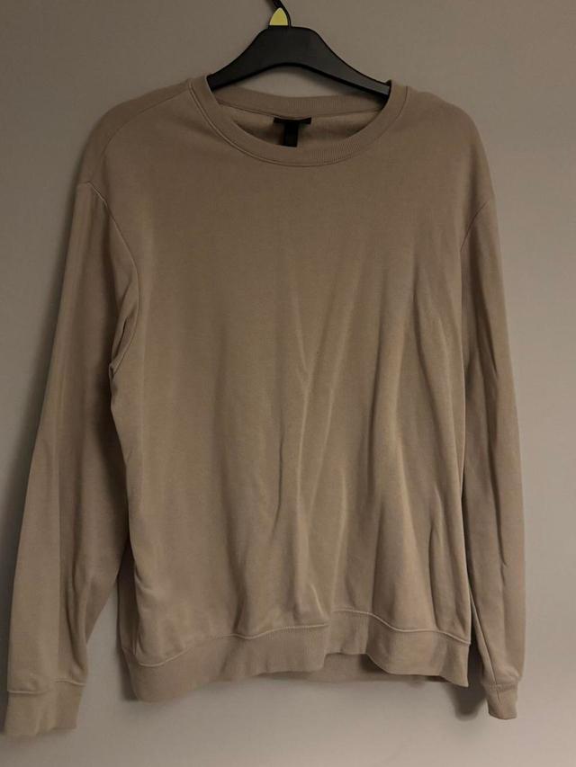 H&M Men's Sweatshirt - Tan/Cream - L on Productcaster.