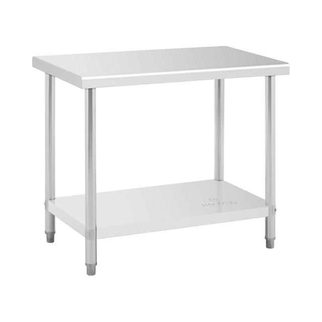 Stainless Steel Table 100 x 60 cm 114 kg Load Capacity - by Royal Catering on Productcaster.