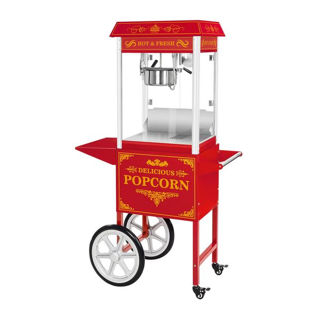 Popcorn gép kocsival - retro design - piros | Royal Catering on Productcaster.