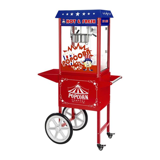 Mașină de Popcorn - Cărucior inclus - Design American on Productcaster.