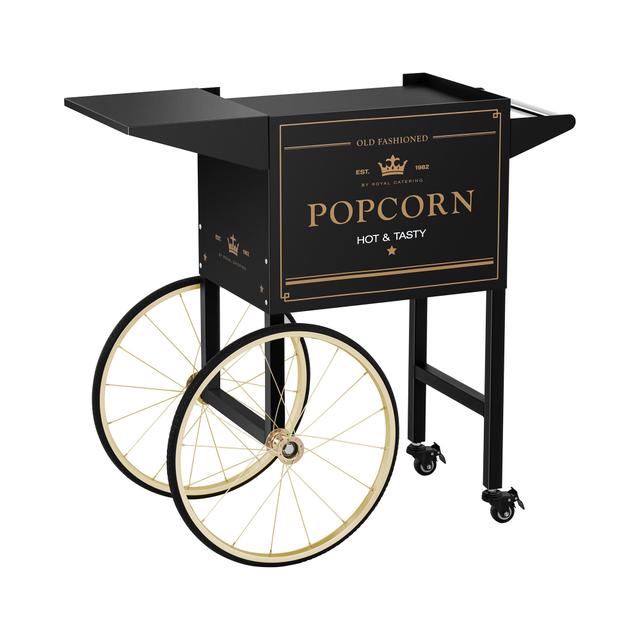 Popcorn Trolley Black and Gold - Popcorn Maker by Royal Catering on Productcaster.