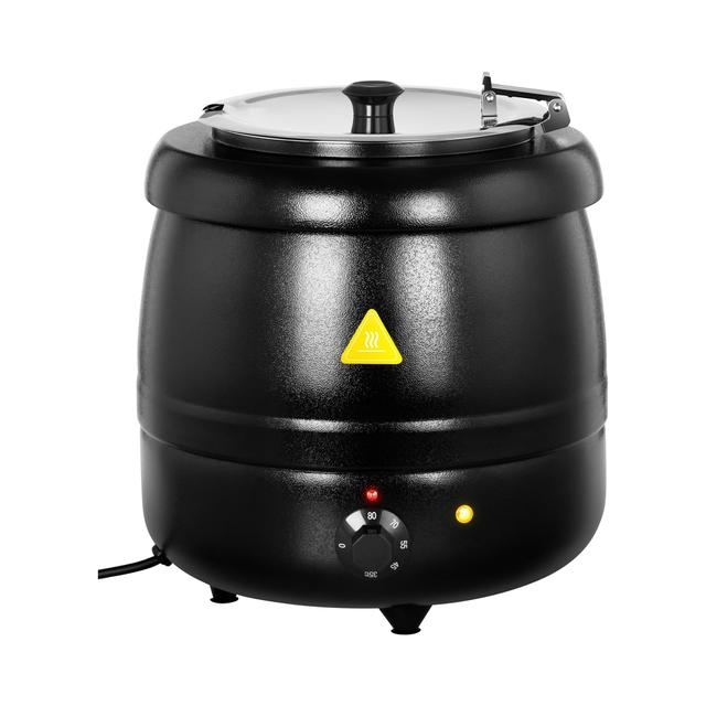 Elektromos leves melegen tartó- 10 L - 400 W - fekete | Royal Catering on Productcaster.