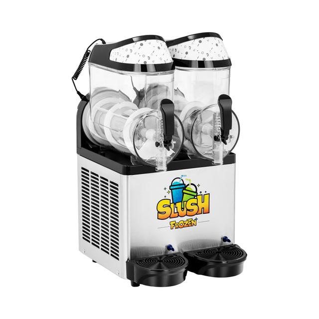 Mașină pentru slush - 2 x 10 L - LED on Productcaster.