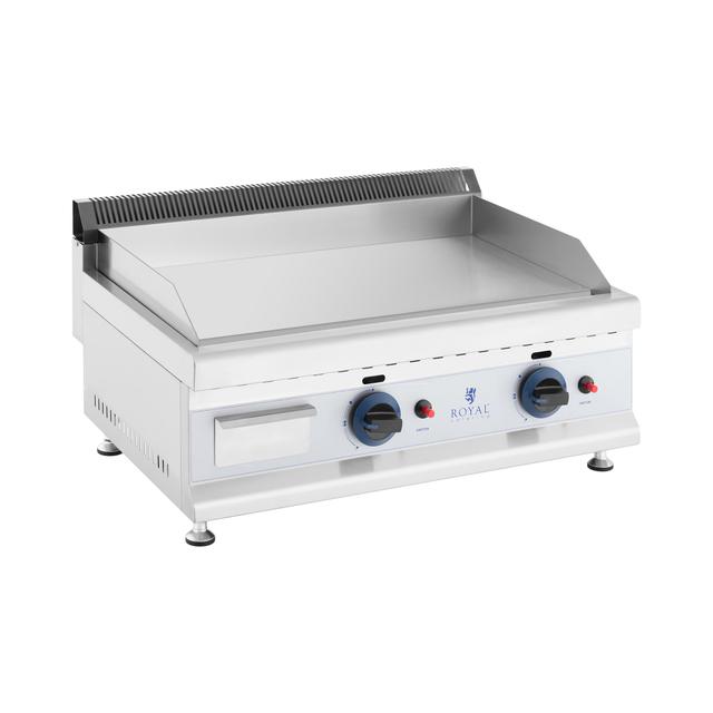 Dupla gázgrill - 60 x 40 cm - sima - 2 x 3100 W - földgáz - 20 mbar | Royal Catering on Productcaster.