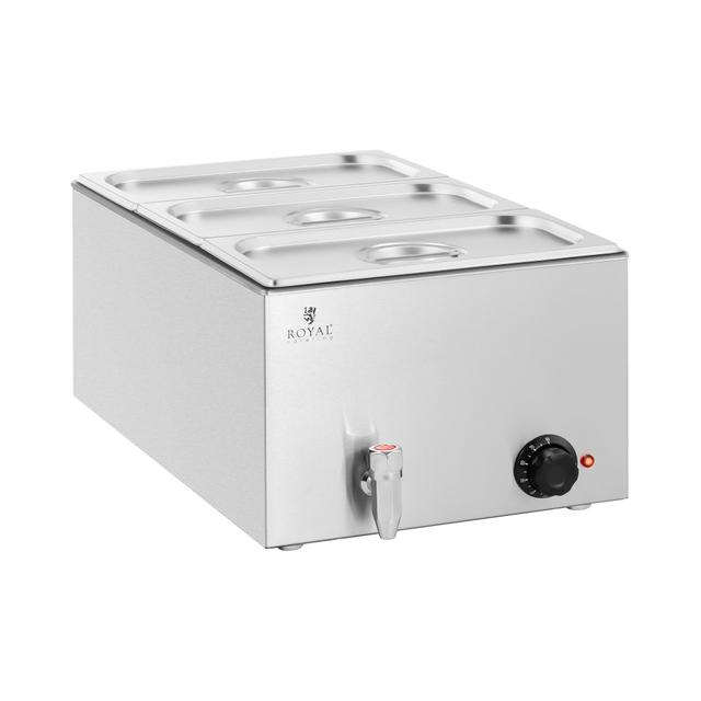 Bain-Marie - 600 W - 3 GN 1/3 - robinet de scurgere on Productcaster.