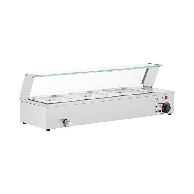 Bain-Marie - 2,000 W - 3 GN 1/2 - robinet de scurgere - protecție pentru sticlă on Productcaster.