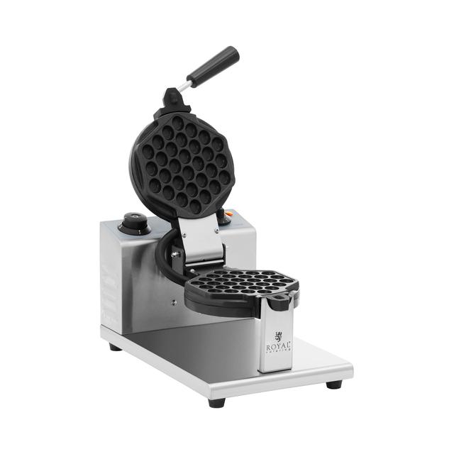 Bubble Waffle Maker - rotund - 1 vafă mare - 1200 W - Royal Catering on Productcaster.