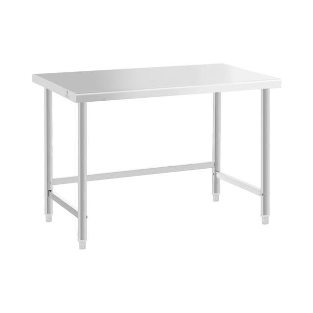 Masă din oțel inoxidabil - 120 x 70 cm - capacitate de încărcare 93 kg - Royal Catering on Productcaster.