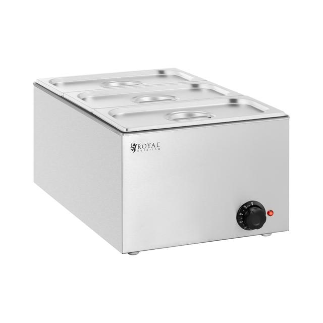 Bain Marie - 640 W - 3 x GN 1/3 - Royal Catering on Productcaster.