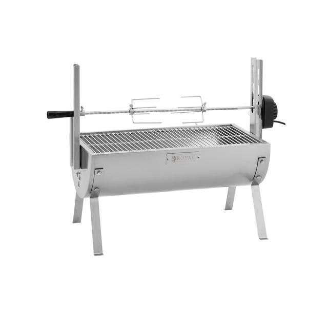 Grillsütő - motorral - 15 kg - nyárs hossza: 82 cm - rozsdamentes acél | Royal Catering on Productcaster.